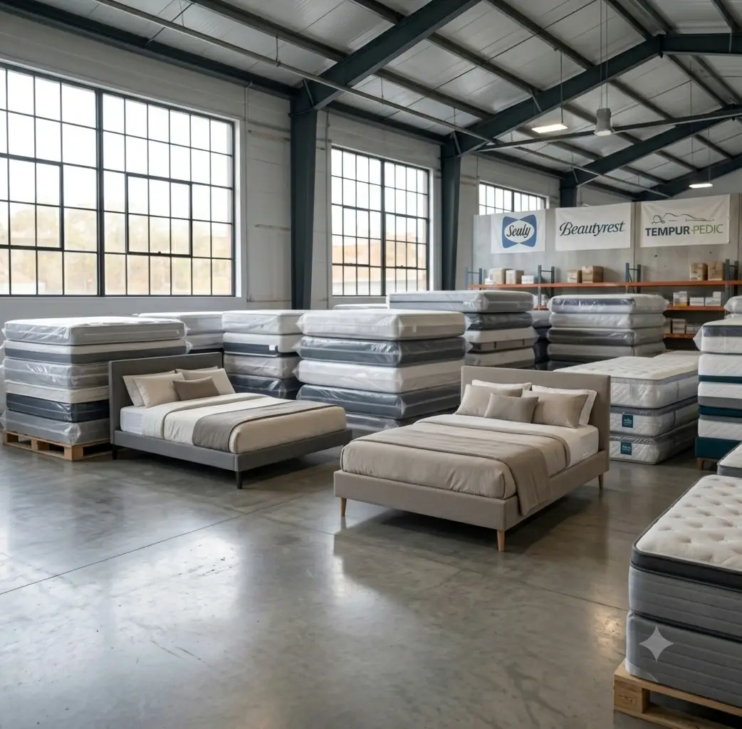 Mattress Wholesale Warehouse showroom in Newark, CA