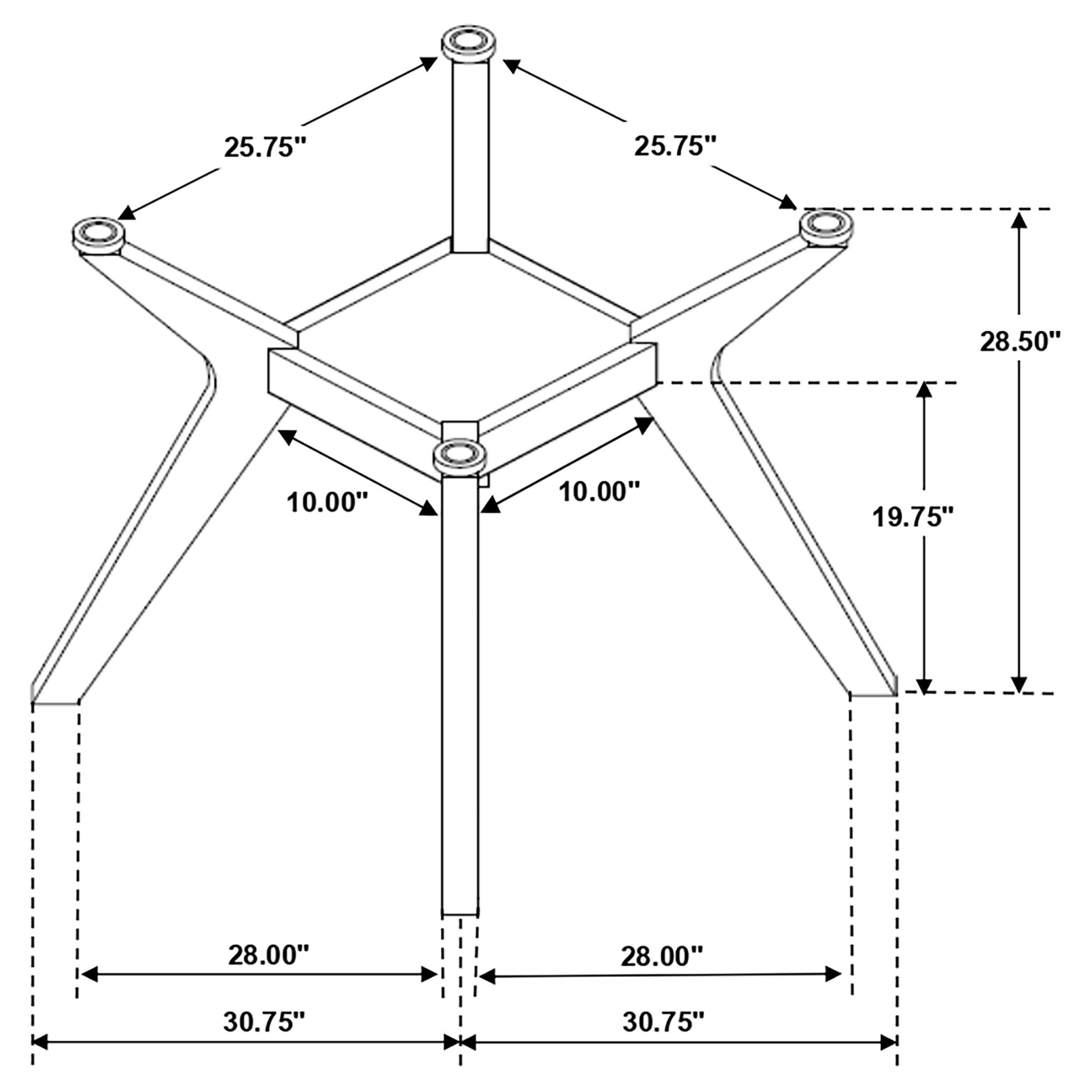 Paxton Dining Table Base