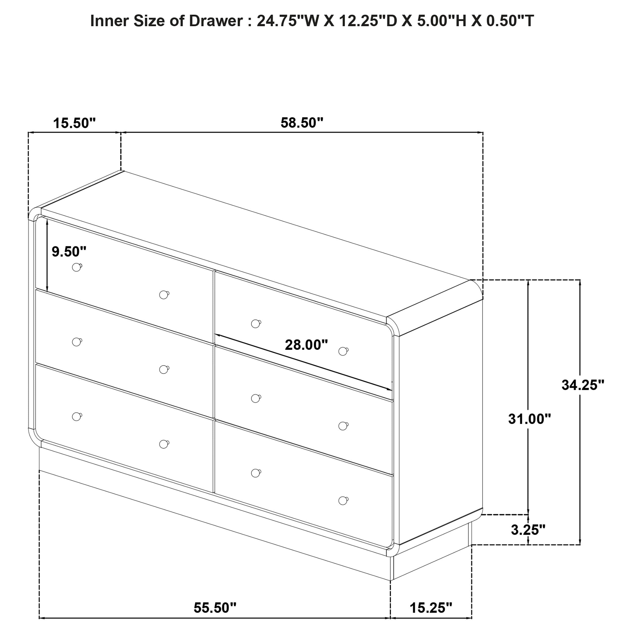 Cavelle 5 Pc Bedroom Set