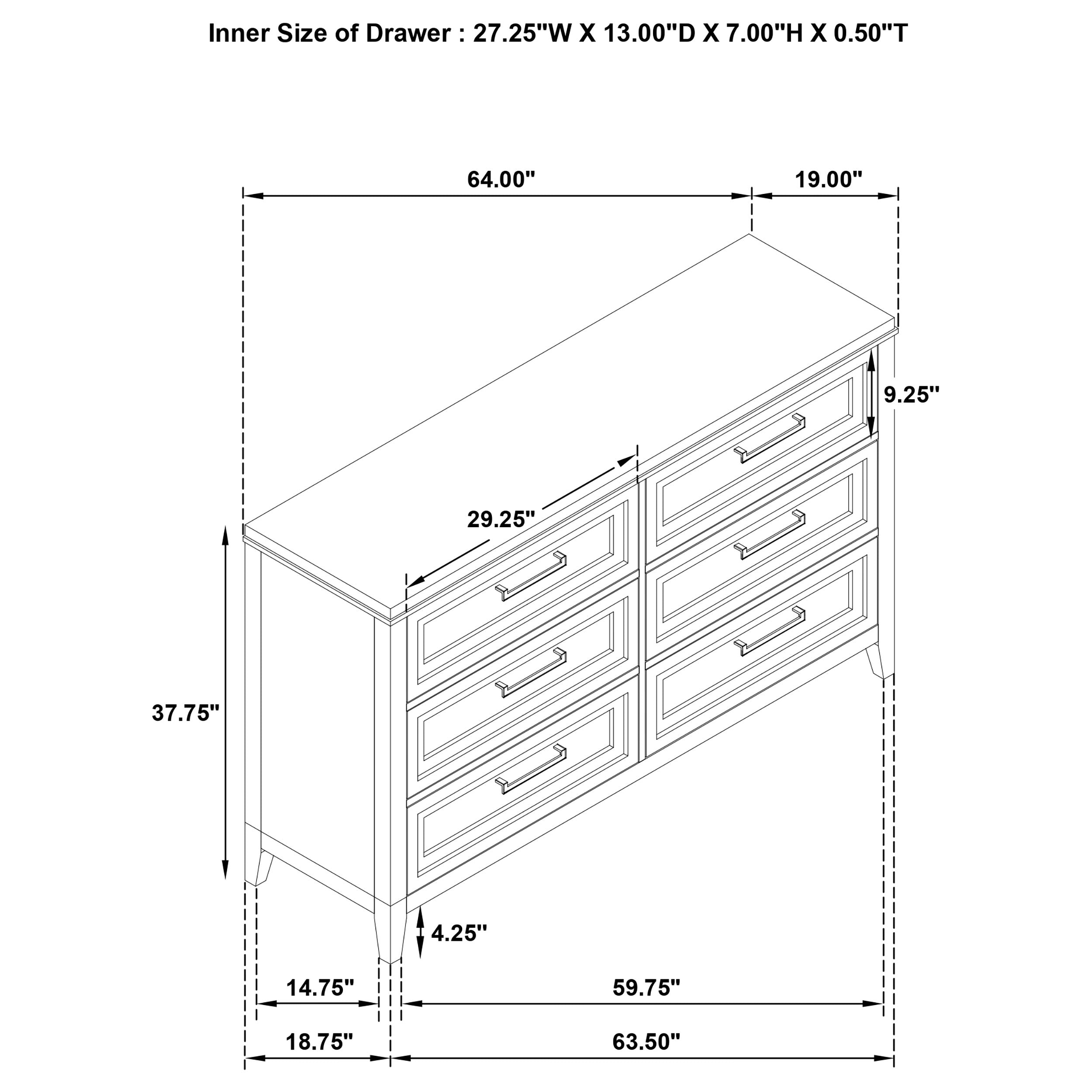 Marielle 4 Pc Bedroom Set