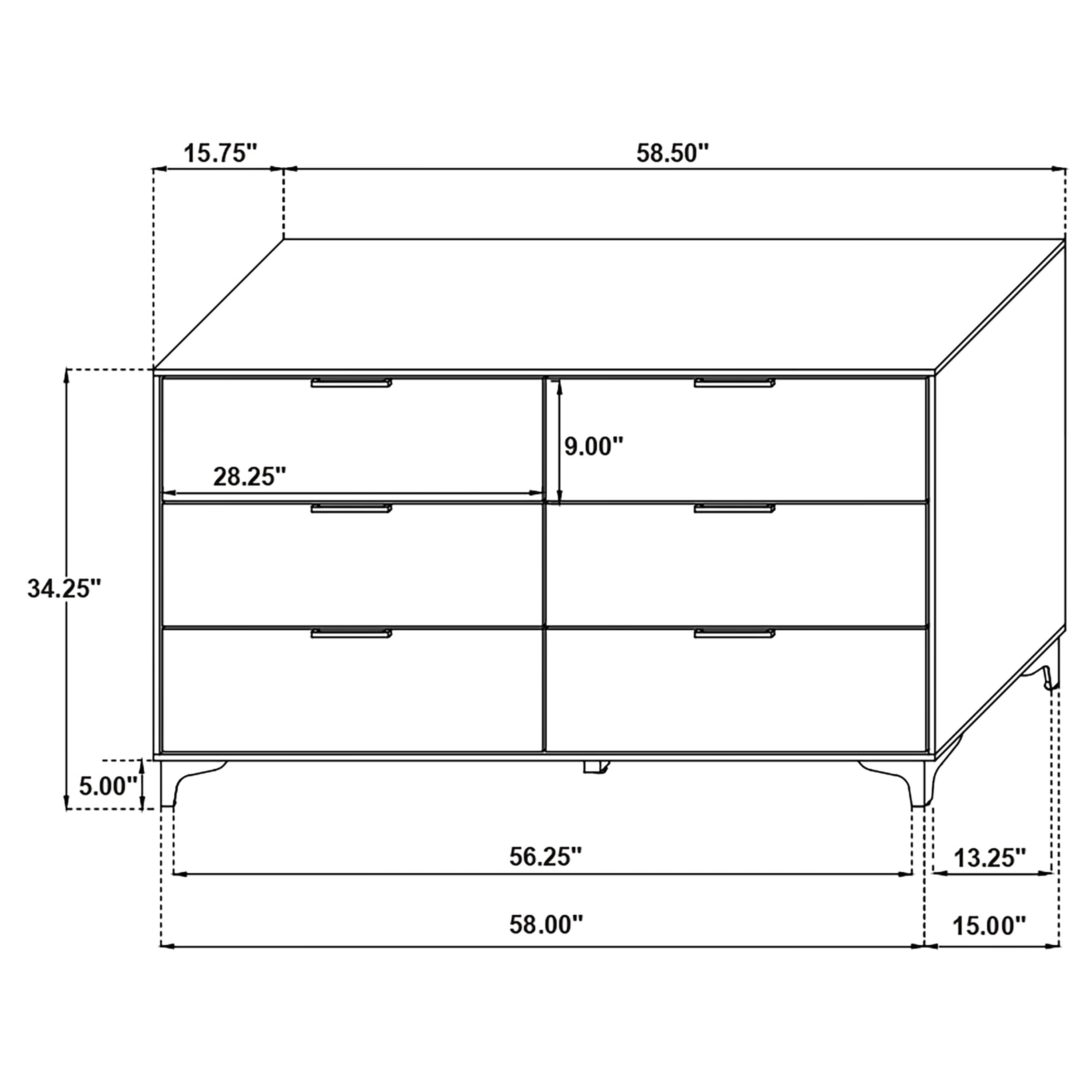 Kendall 5 Pc Bedroom Set