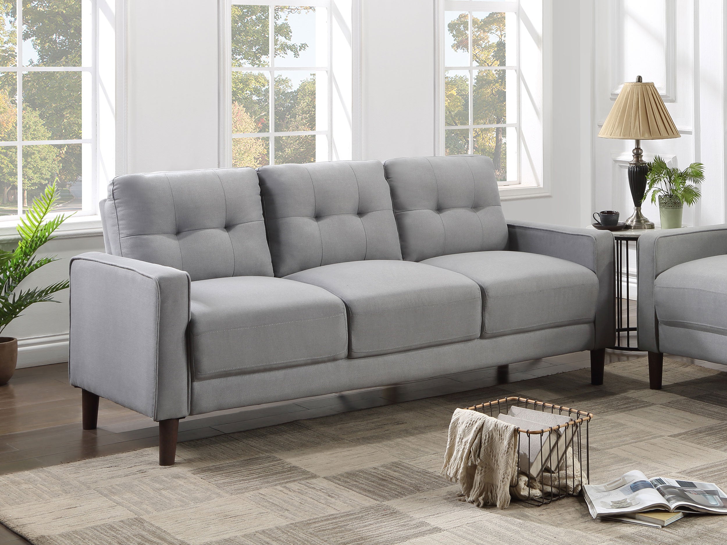 Bowen Upholstered Track Arms Tufted Sofa image