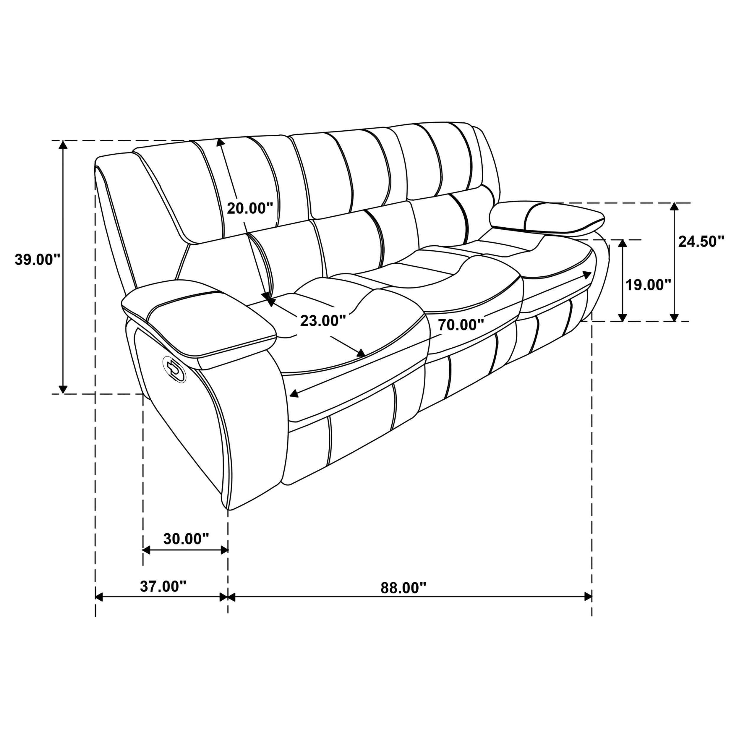 Camila Reclining 3 Pc Set