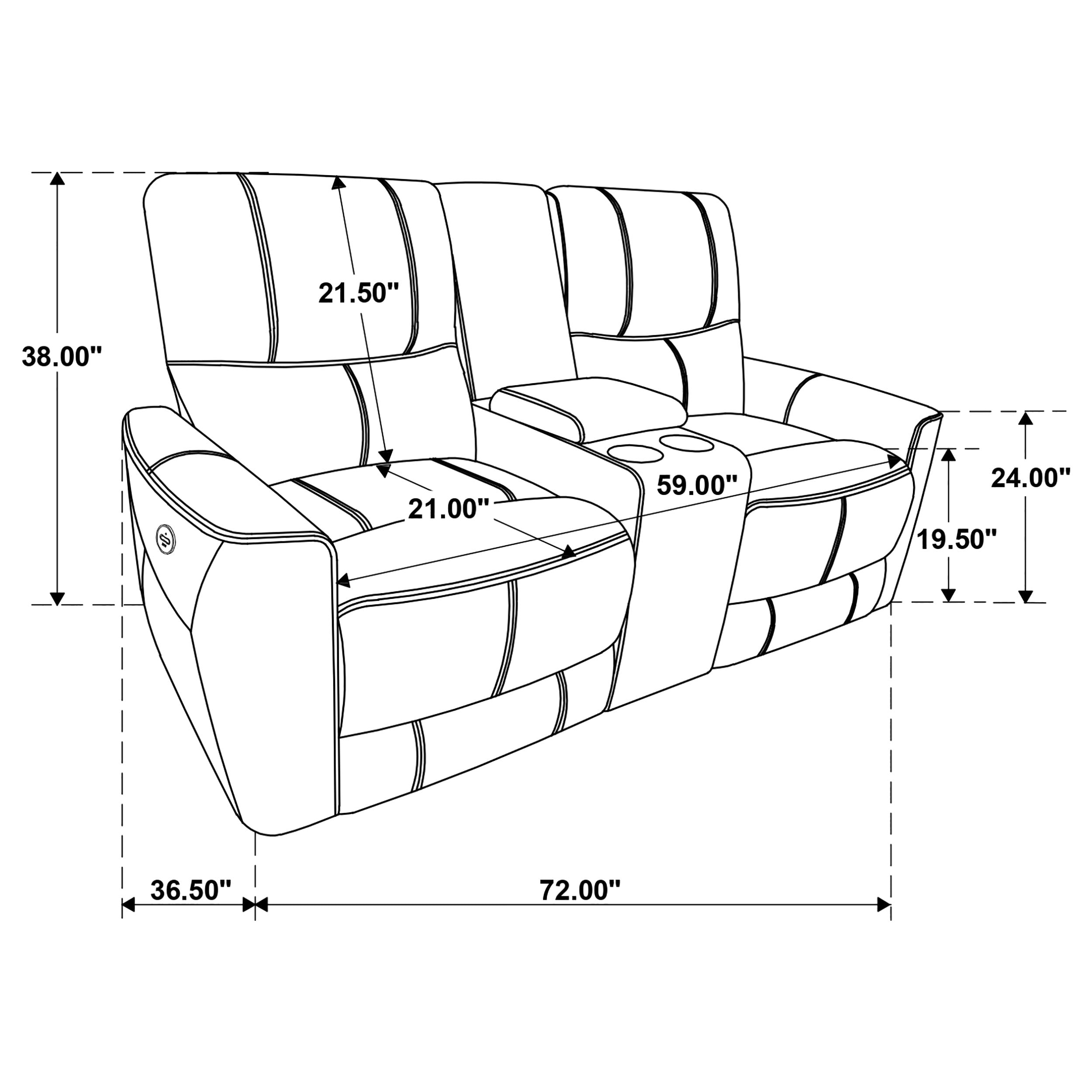 Greenfield Power Reclining 2 Pc Set