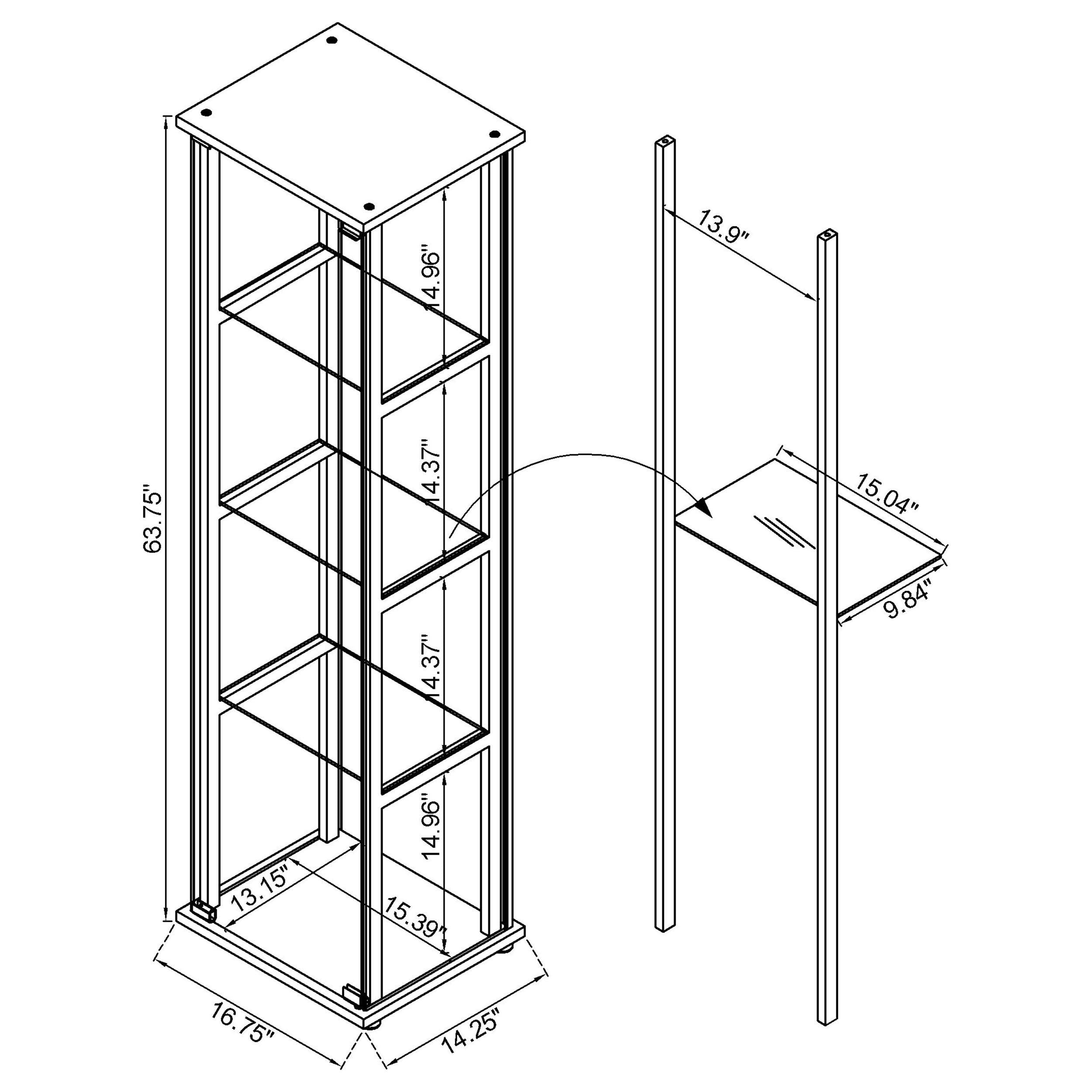 Cyclamen Curio Cabinet